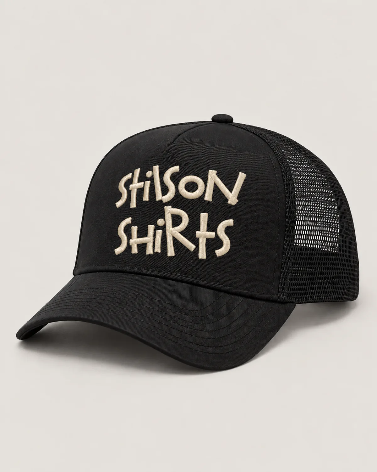Stilson Shirts cap: black trucker cap